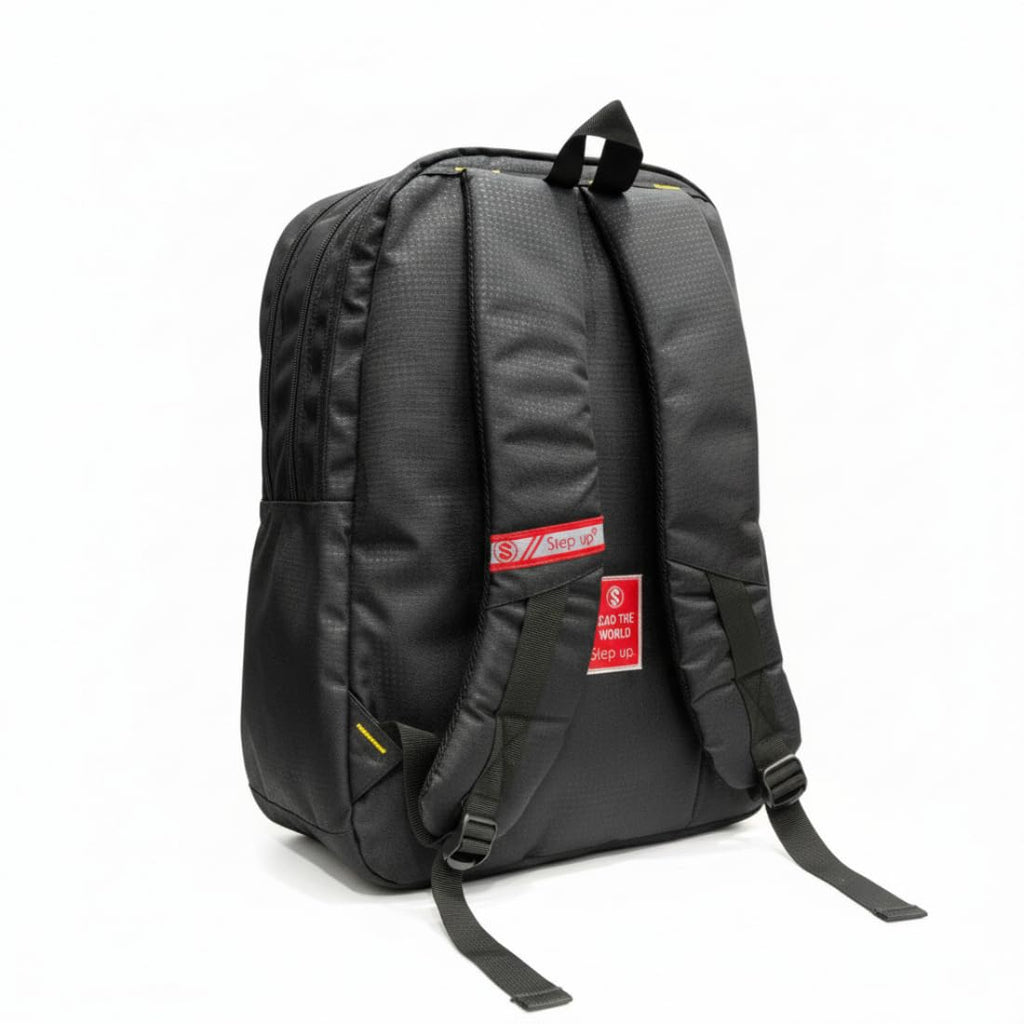 Step Up STEADFAST 35 L Laptop Backpack for Men & Unisex | Water-Resistant Nylon Backpack | Fits up to 15.6 Inch Laptop | 19 Inch Office & Travel Bag.