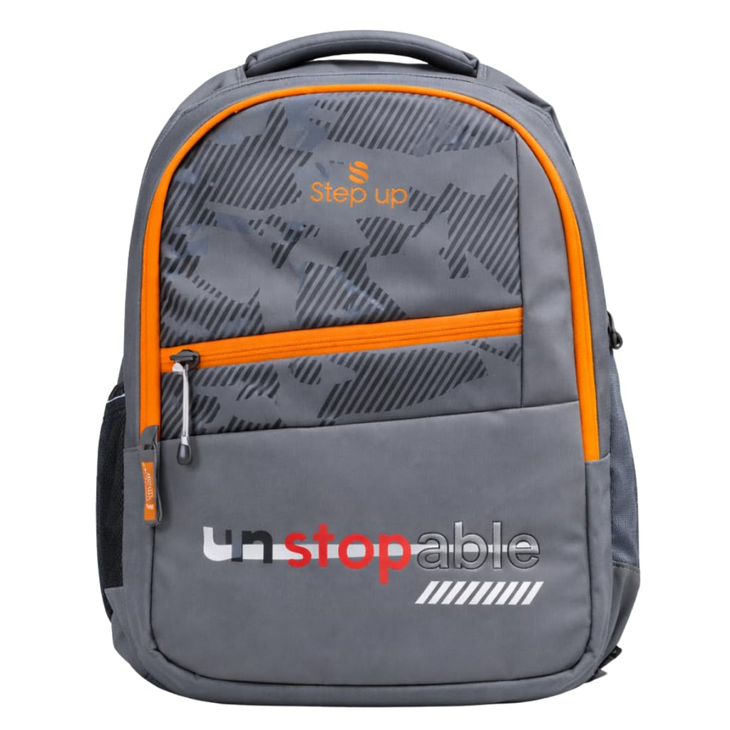 Step Up *UNSTOPABLE* 37 L Laptop Backpack for Men & Unisex | Water-Resistant Nylon Backpack | Fits up to 15.6 Inch Laptop | 19 Inch Travel & College Bag.