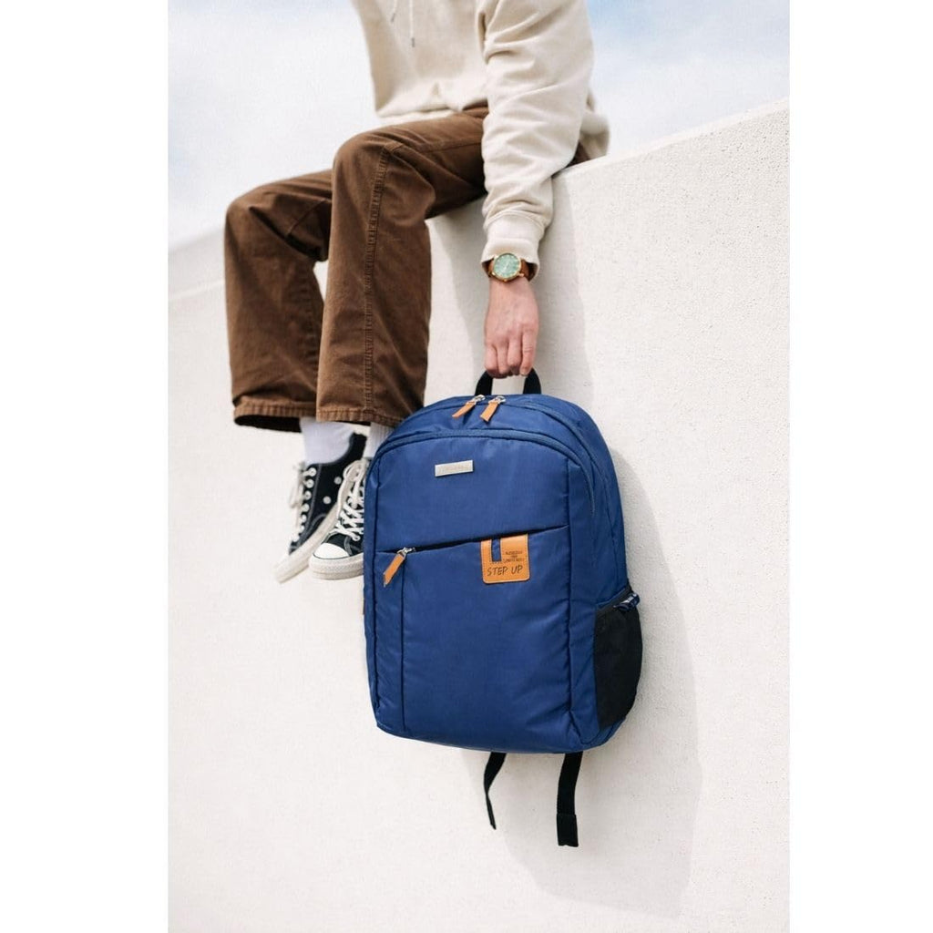 Step Up 30 L Laptop Backpack for Men & Unisex | Water-Resistant Nylon Office & Travel Bag | Fits up to 15.6 Inch Laptop | Lightweight 19 Inch Backpack.