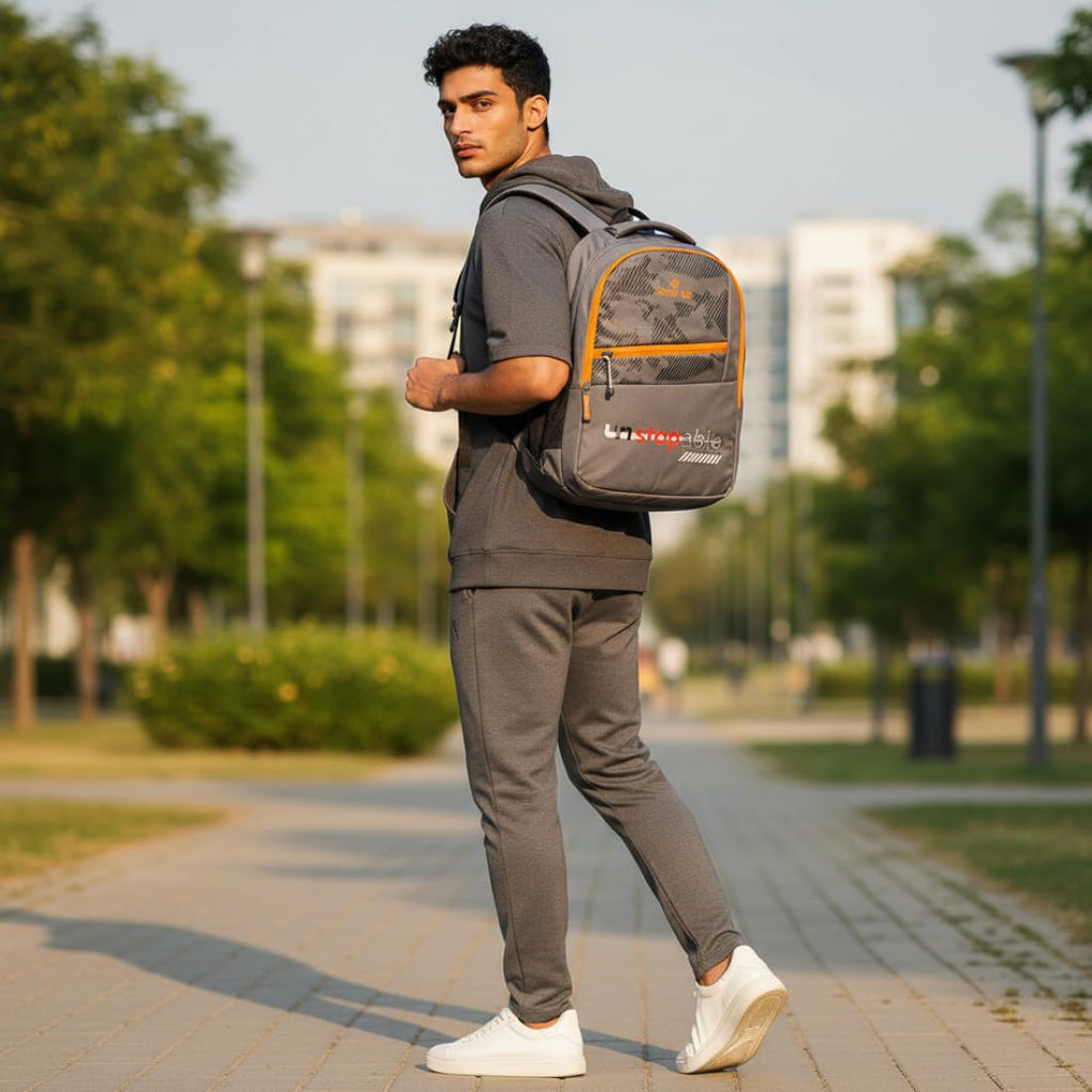 Step Up *UNSTOPABLE* 37 L Laptop Backpack for Men & Unisex | Water-Resistant Nylon Backpack | Fits up to 15.6 Inch Laptop | 19 Inch Travel & College Bag.
