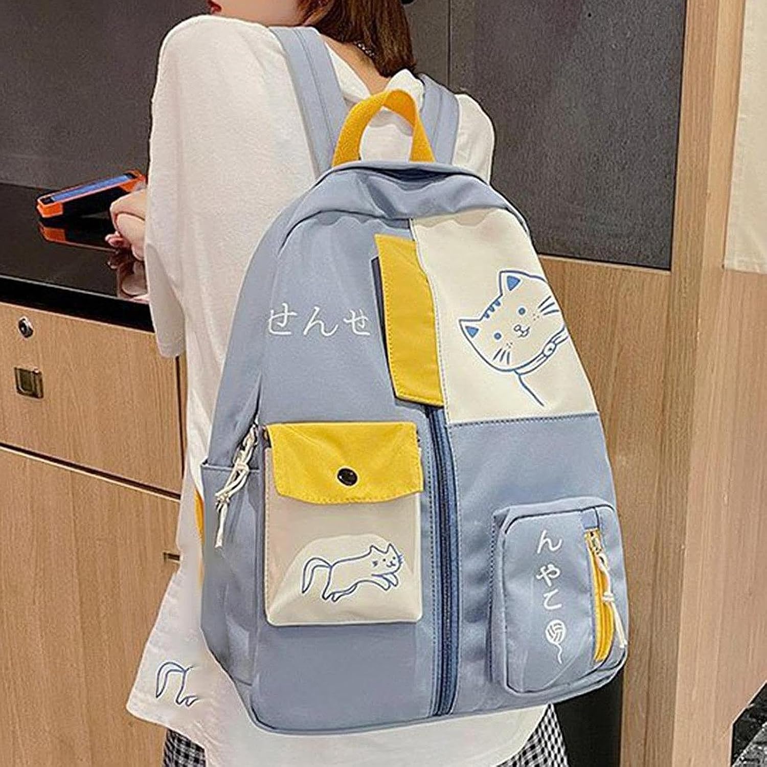 LR Decor Anime Backpack Back Pack Wallet Outdoor Daypack for Travel Decor Anniversary