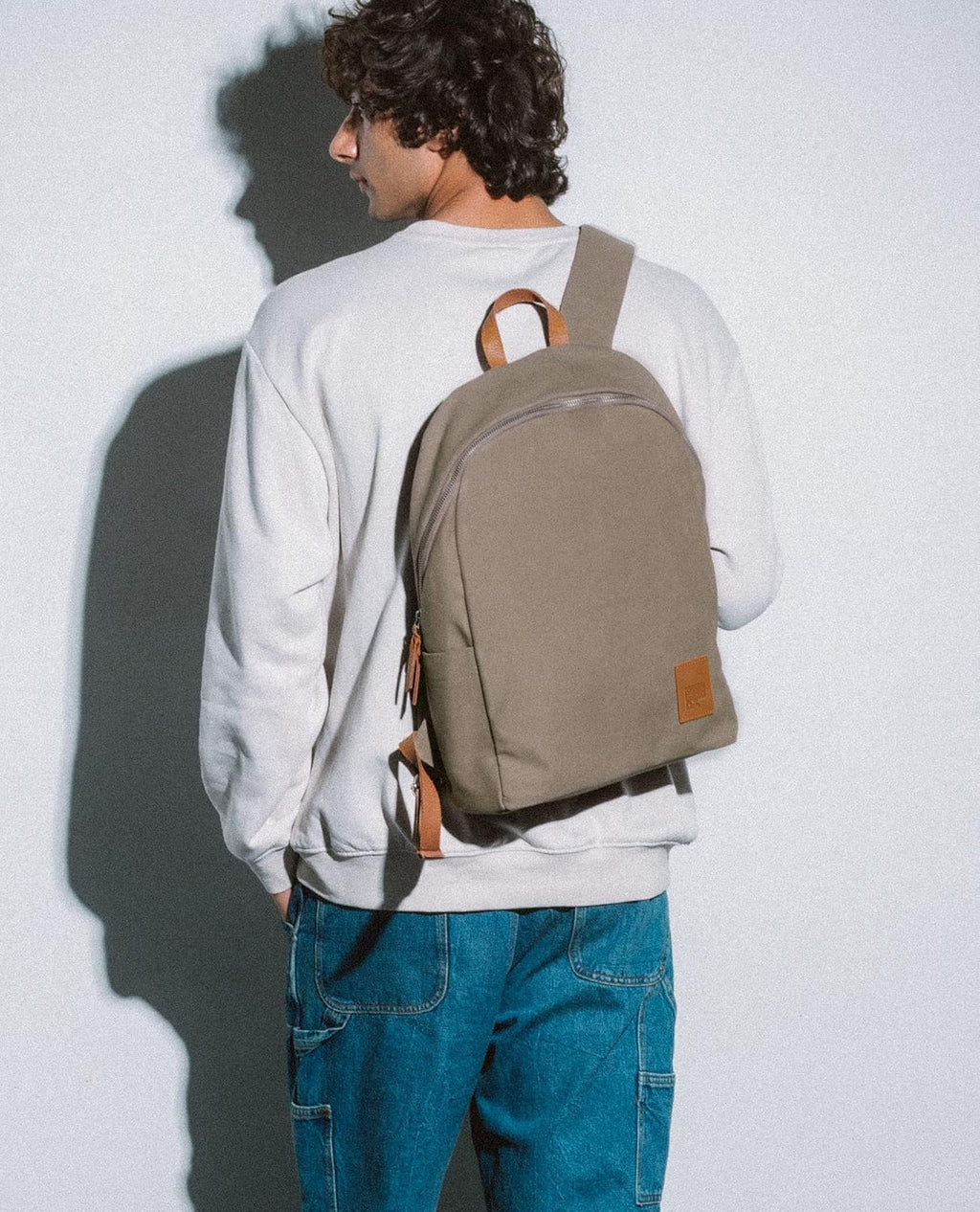 DailyObjects Pedal Everyday Casual Laptop Backpack Compatible with upto 14 inch Laptop | Unisex Travel Backpack | Made of Durable Canvas Material | Zippered Compartments with Pockets