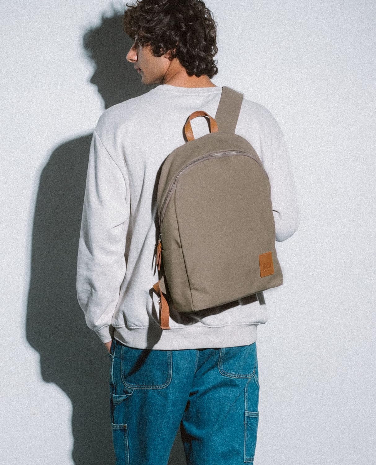 DailyObjects Pedal Everyday Casual Laptop Backpack Compatible with upto 14 inch Laptop | Unisex Travel Backpack | Made of Durable Canvas Material | Zippered Compartments with Pockets